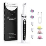 plaque remover for teeth, wagner stern plaque remover dog toothbrush with 5 modes & led light for teeth cleaning plaque removal, stain remover with 4 heads, rechargeable