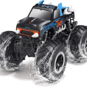 threeking 1:16 waterproof monster truck toys rc cars amphibious remote control car trucks 4wd all terrain off road pickup toy for 6 7 8 9 10 11 12 year old boys girls kids gifts presents