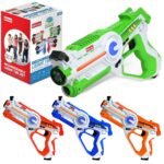 kidzlane rechargeable laser tag guns set of 4 high tech infrared laser tag for kids
