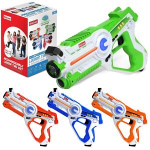 kidzlane rechargeable laser tag guns set of 4 high tech infrared laser tag for kids
