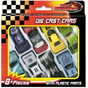 kandytoys kids die cast metal toy cars 8 piece racing cars convertible toy car pack
