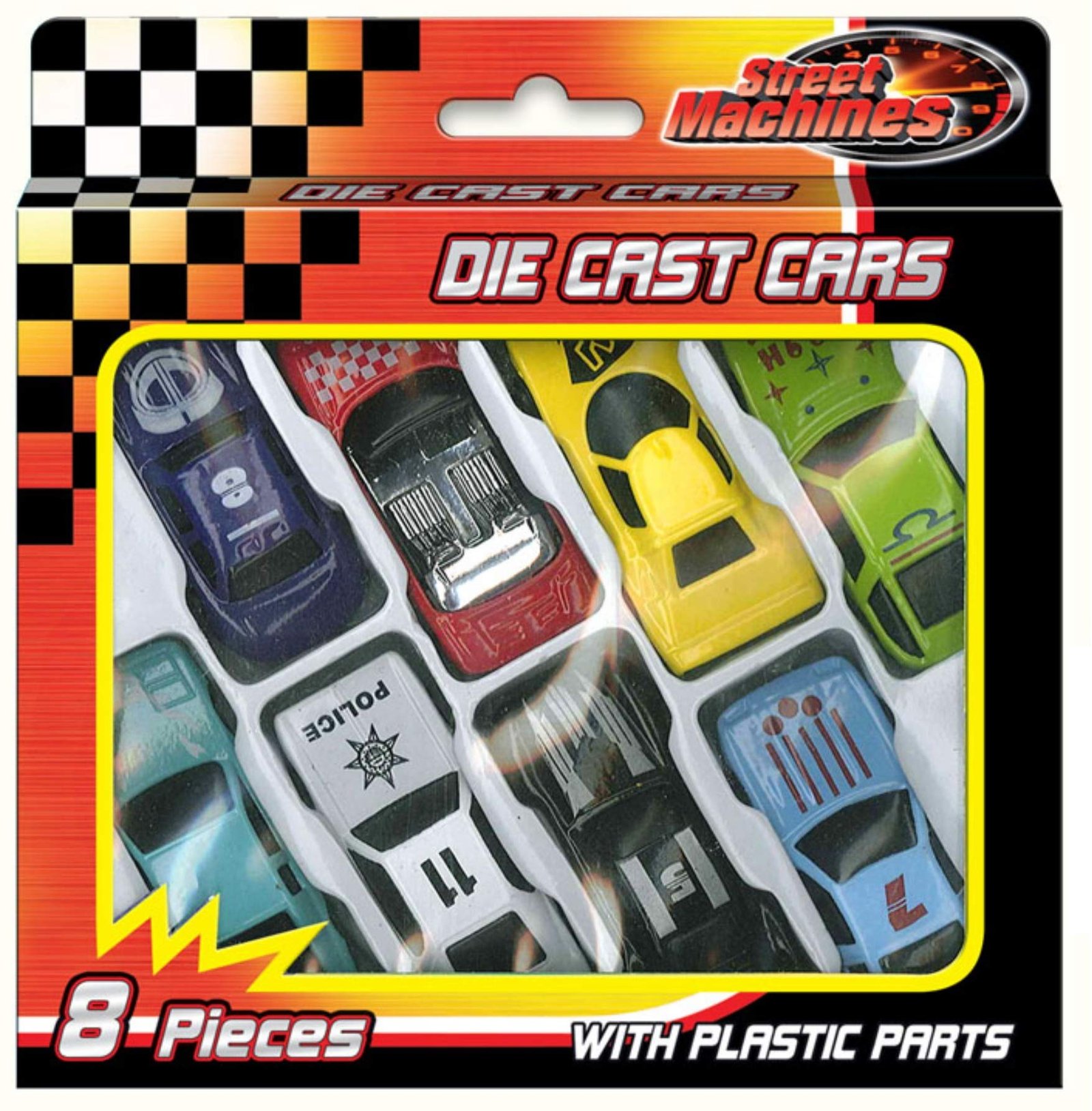 kandytoys kids die cast metal toy cars 8 piece racing cars convertible toy car pack